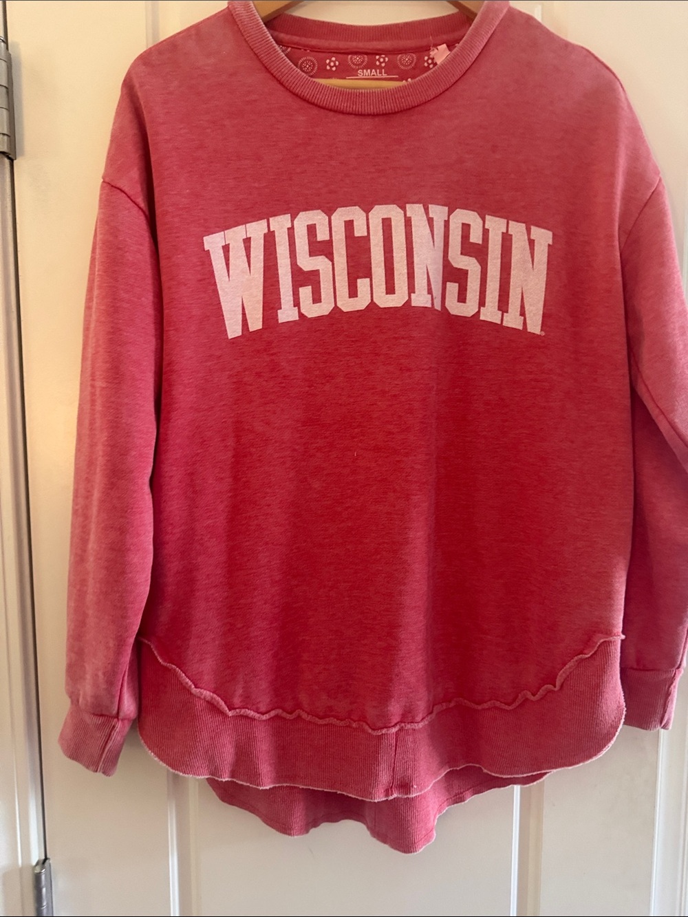 Pressbox Red Wisconsin Crewneck Sweatshirt